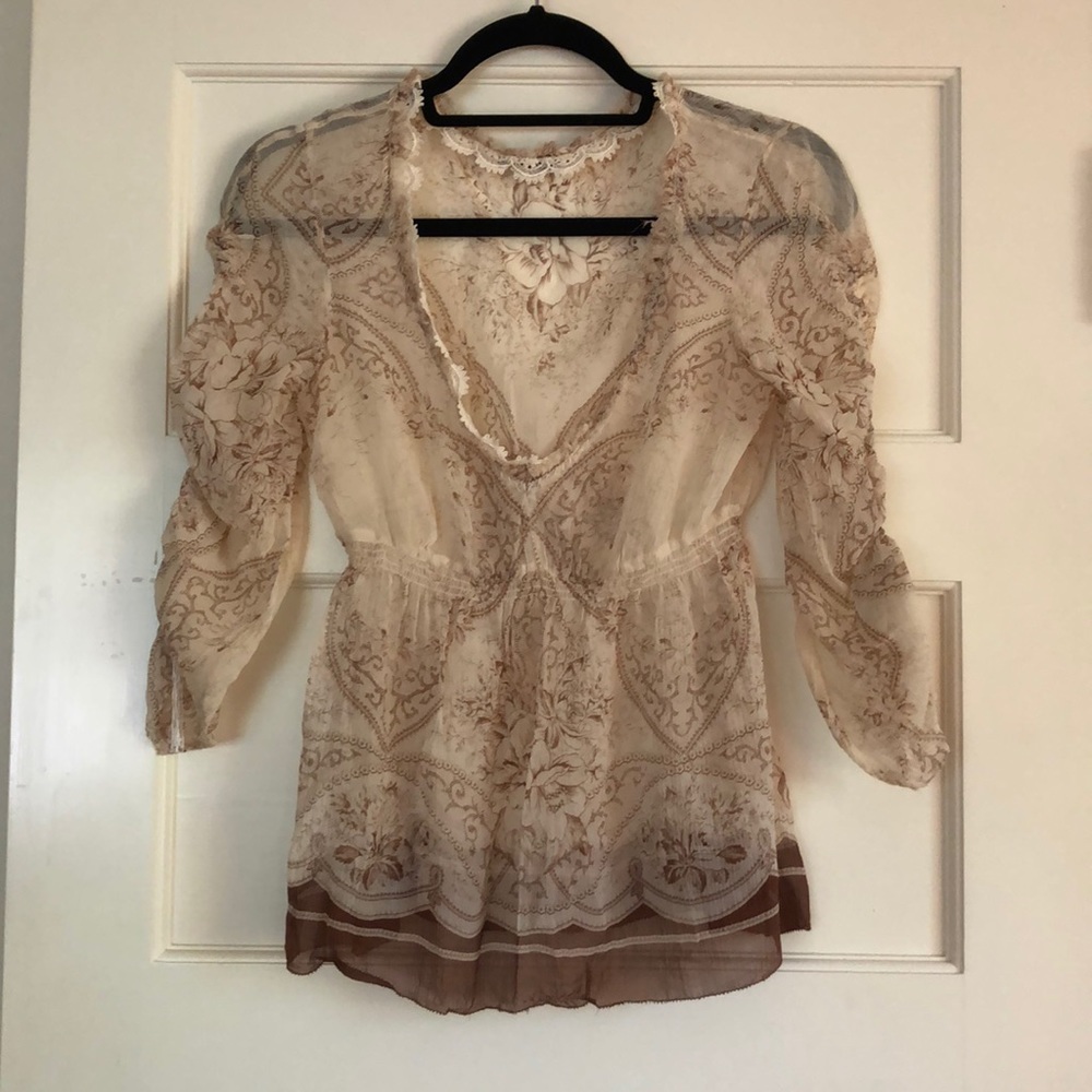 Elie Tahari Chiffon Top - S